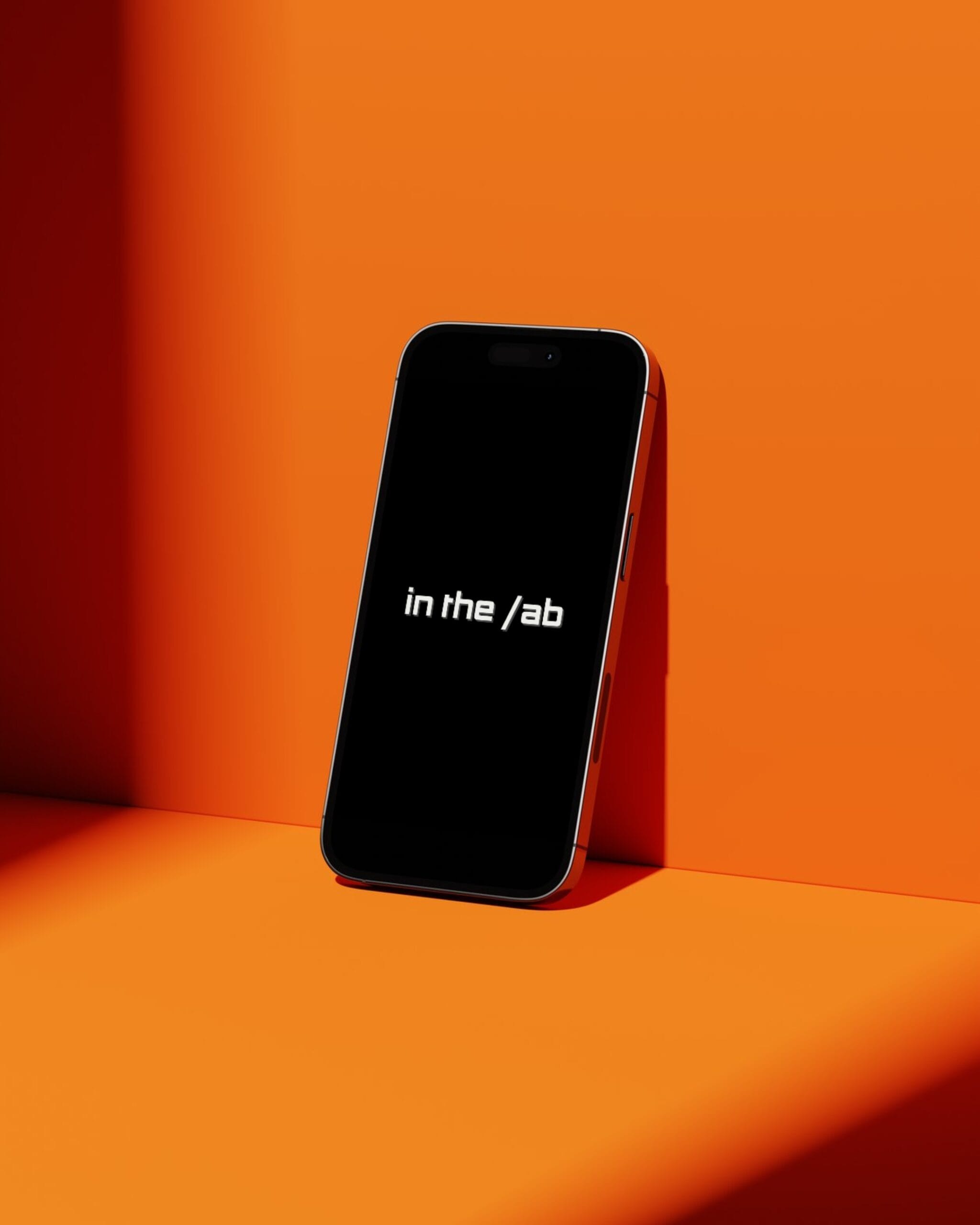 in the lab on mobile device